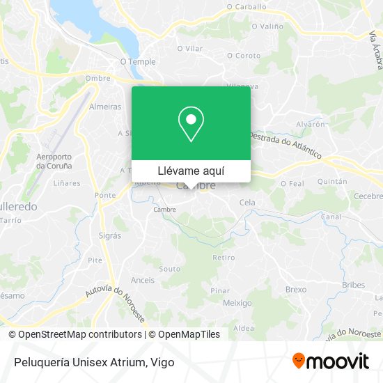 Mapa Peluquería Unisex Atrium