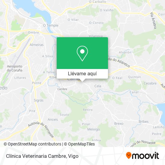 Mapa Clínica Veterinaria Cambre