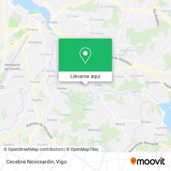 Mapa Cecebre Novoxardin