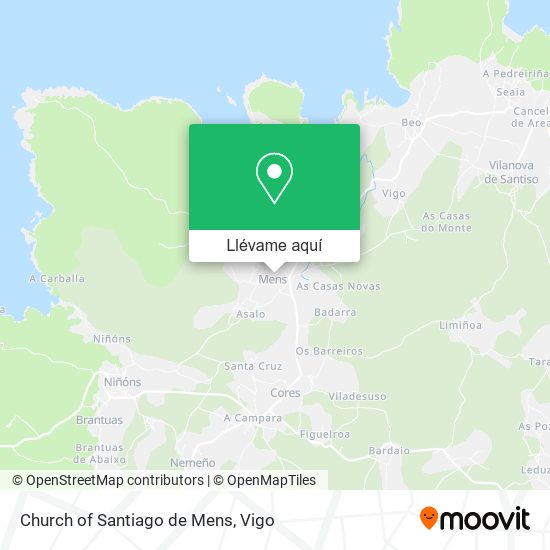 Mapa Church of Santiago de Mens