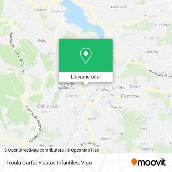 Mapa Troula Garfet Fiestas Infantiles