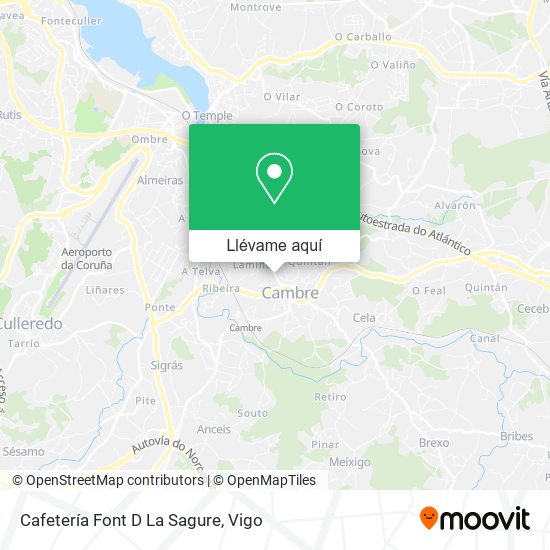Mapa Cafetería Font D La Sagure