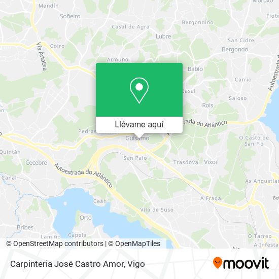 Mapa Carpinteria José Castro Amor