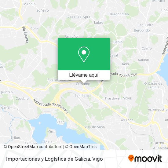 Mapa Importaciones y Logística de Galicia