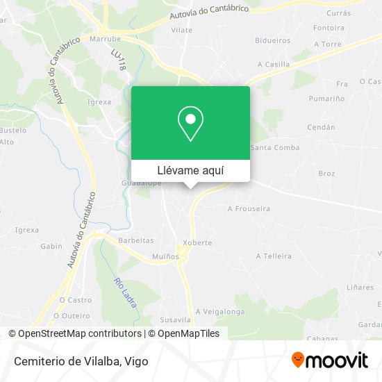 Mapa Cemiterio de Vilalba