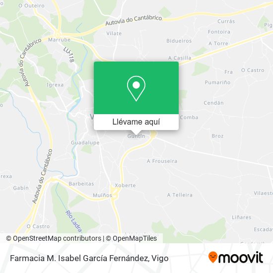 Mapa Farmacia M. Isabel García Fernández