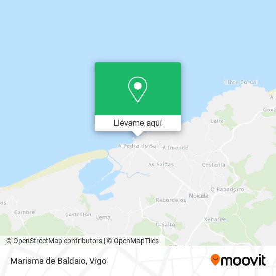 Mapa Marisma de Baldaio