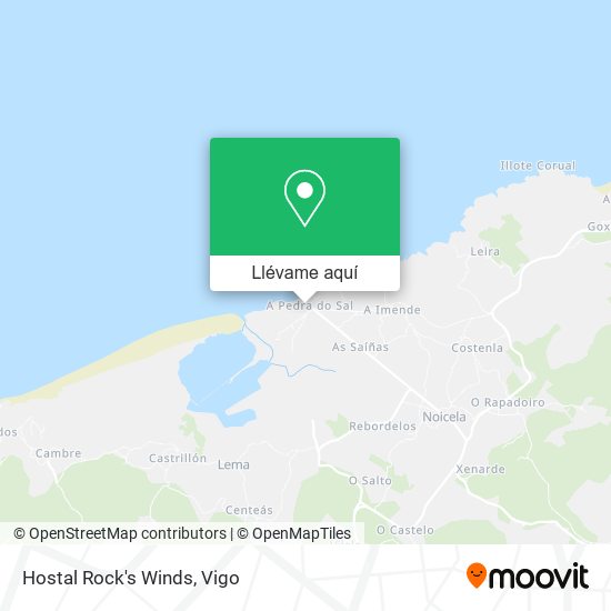 Mapa Hostal Rock's Winds