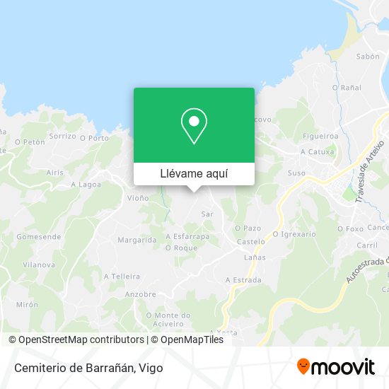 Mapa Cemiterio de Barrañán