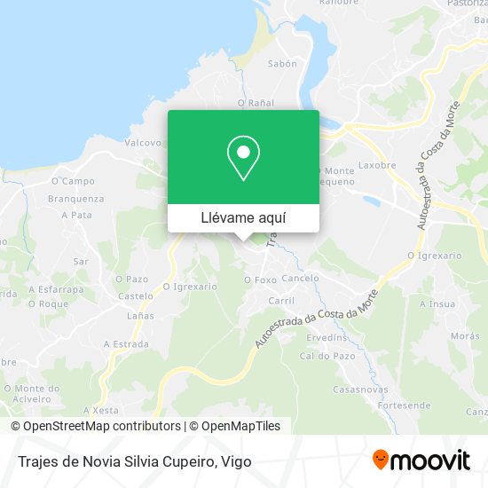Mapa Trajes de Novia Silvia Cupeiro