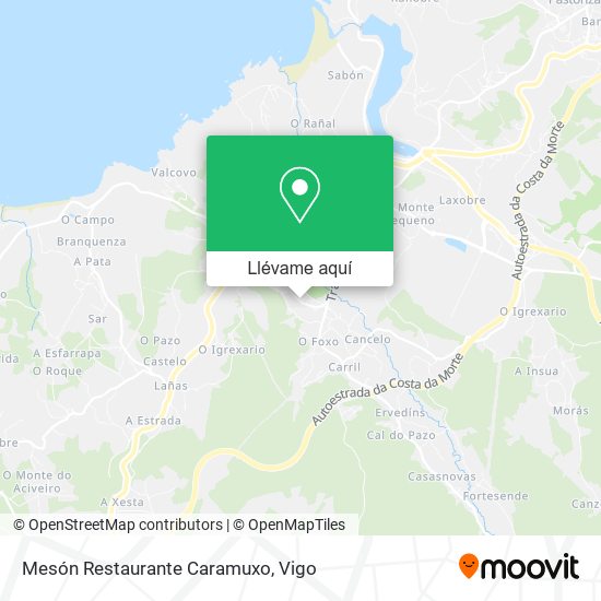 Mapa Mesón Restaurante Caramuxo
