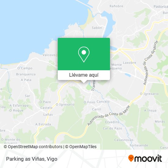 Mapa Parking as Viñas