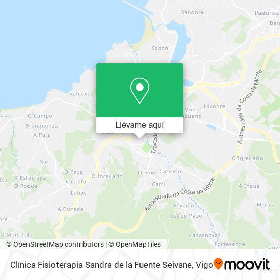 Mapa Clínica Fisioterapia Sandra de la Fuente Seivane