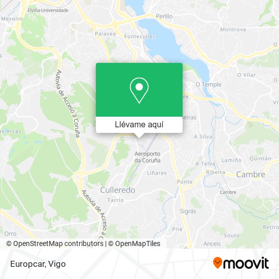 Mapa Europcar