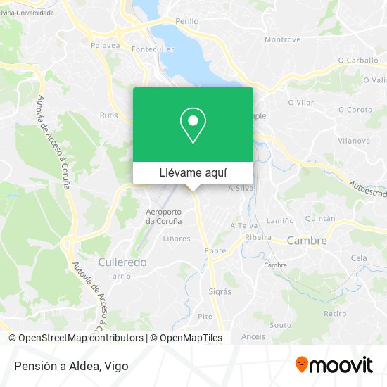 Mapa Pensión a Aldea