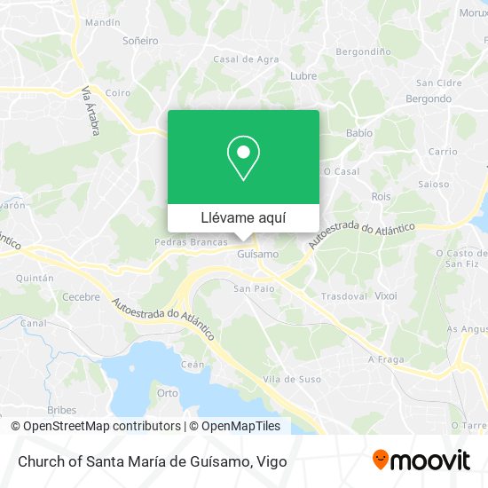 Mapa Church of Santa María de Guísamo