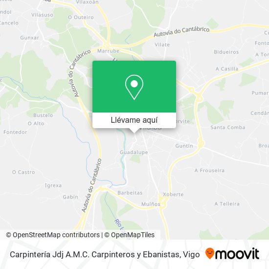 Mapa Carpintería Jdj A.M.C. Carpinteros y Ebanistas