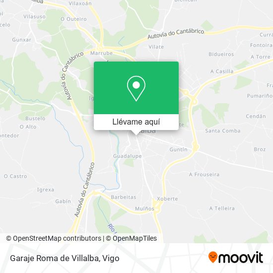 Mapa Garaje Roma de Villalba
