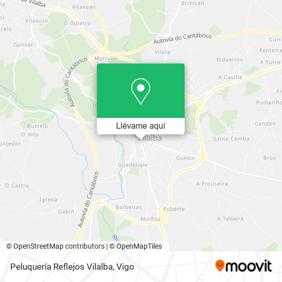 Mapa Peluquería Reflejos Vilalba