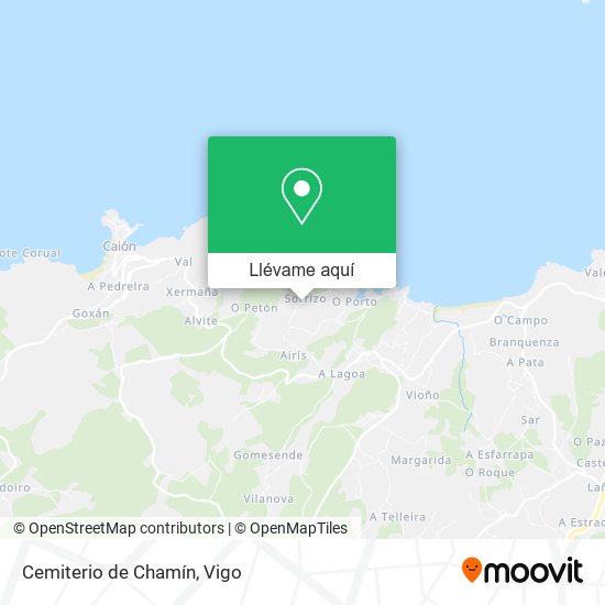 Mapa Cemiterio de Chamín