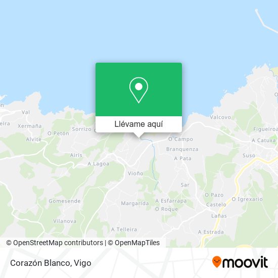 Mapa Corazón Blanco