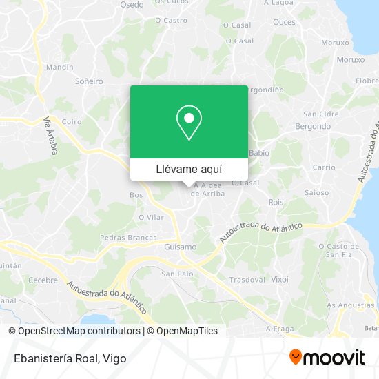 Mapa Ebanistería Roal
