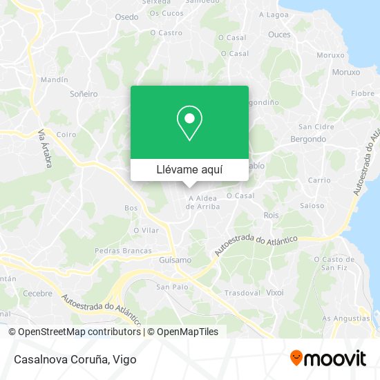 Mapa Casalnova Coruña