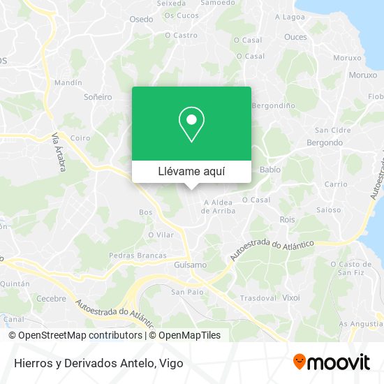 Mapa Hierros y Derivados Antelo