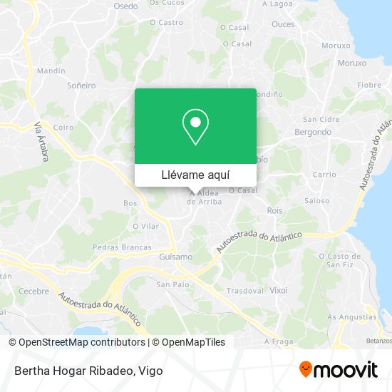 Mapa Bertha Hogar Ribadeo