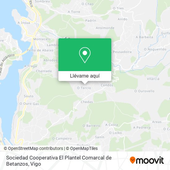 Mapa Sociedad Cooperativa El Plantel Comarcal de Betanzos