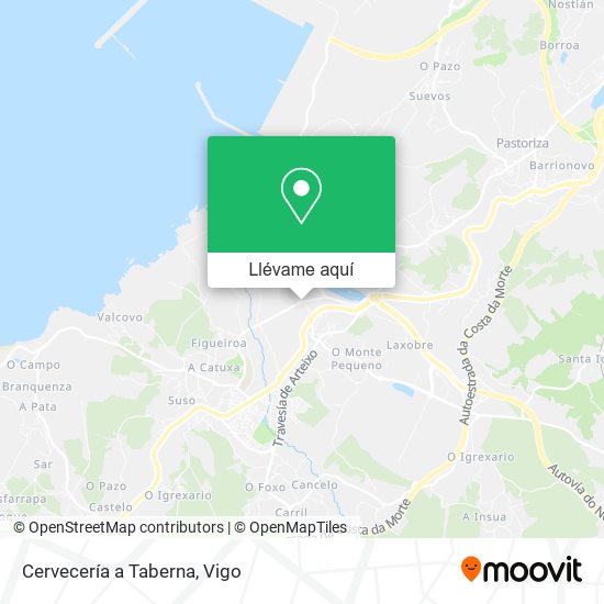 Mapa Cervecería a Taberna