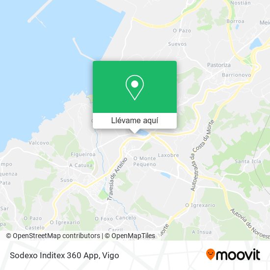 Mapa Sodexo Inditex 360 App