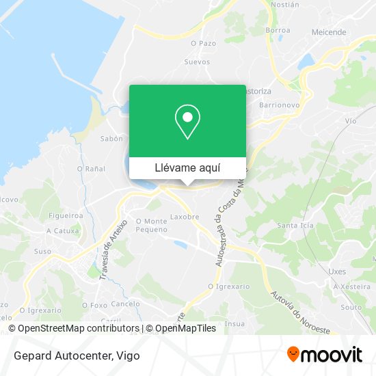 Mapa Gepard Autocenter