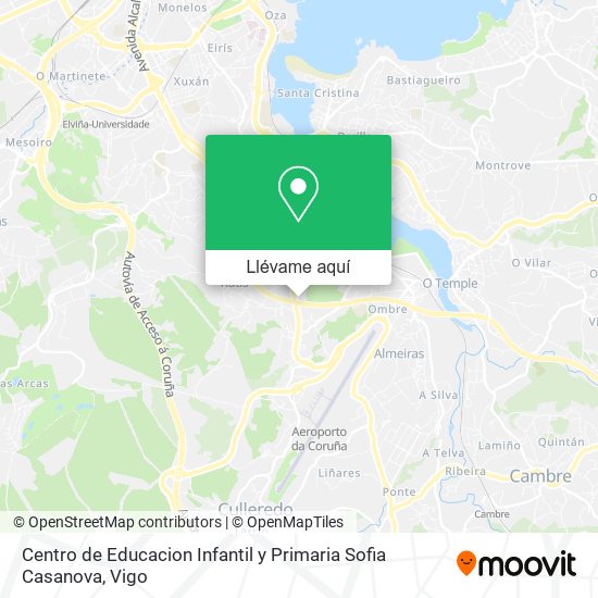 Mapa Centro de Educacion Infantil y Primaria Sofia Casanova