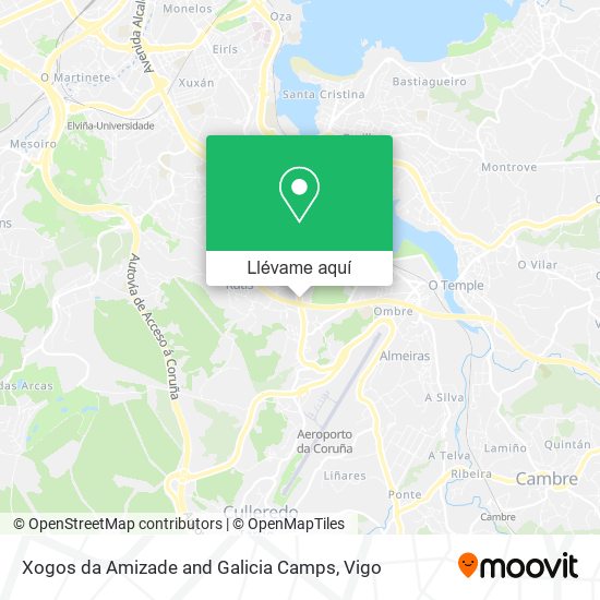 Mapa Xogos da Amizade and Galicia Camps