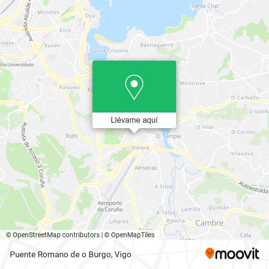 Mapa Puente Romano de o Burgo