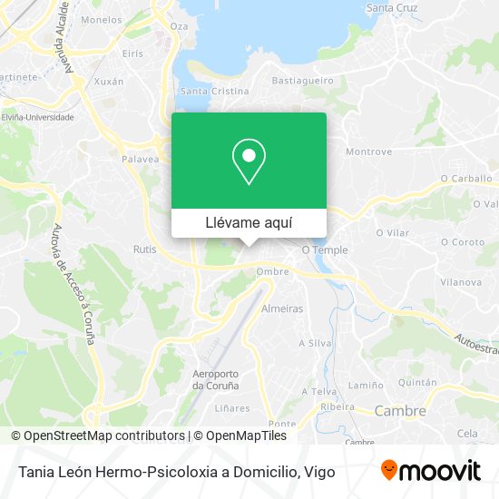 Mapa Tania León Hermo-Psicoloxia a Domicilio