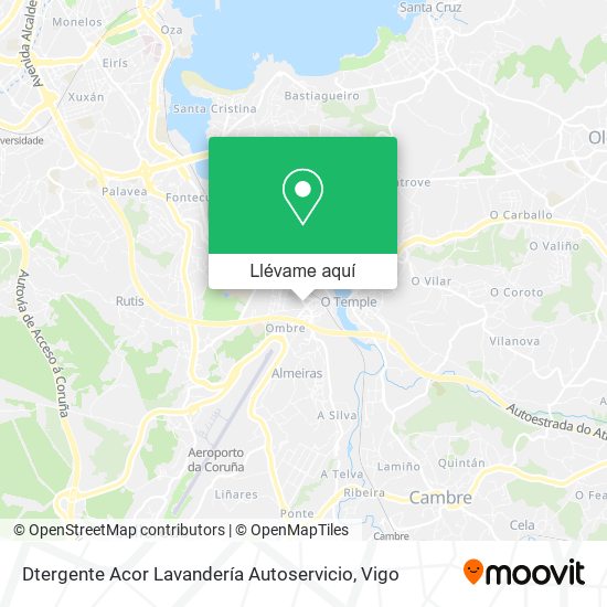 Mapa Dtergente Acor Lavandería Autoservicio