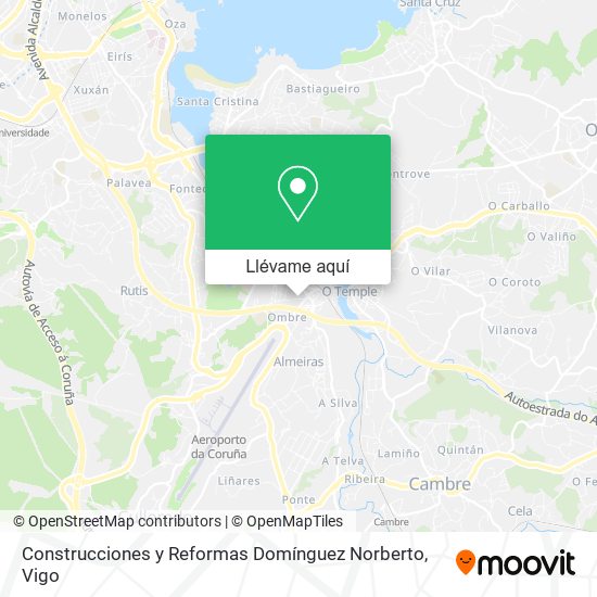Mapa Construcciones y Reformas Domínguez Norberto
