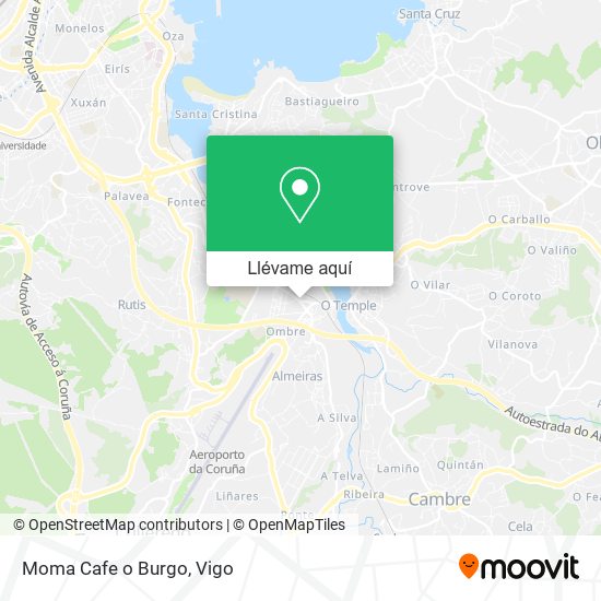 Mapa Moma Cafe o Burgo