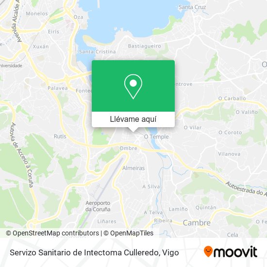 Mapa Servizo Sanitario de Intectoma Culleredo