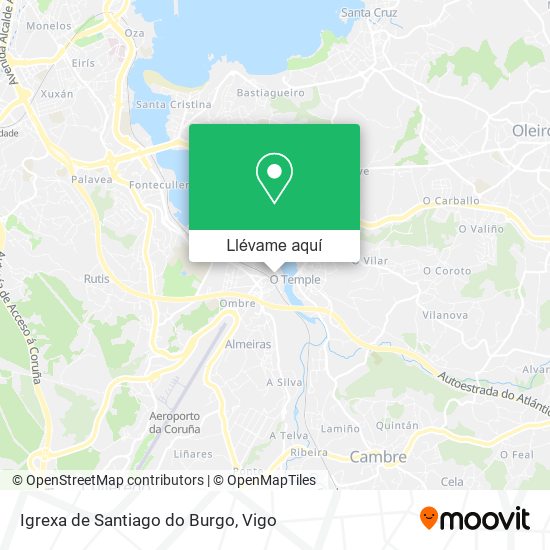 Mapa Igrexa de Santiago do Burgo