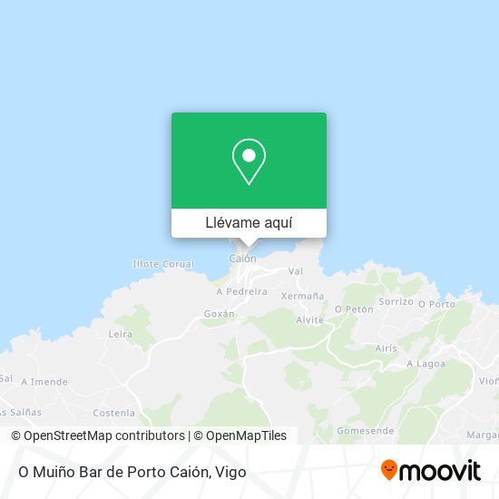 Mapa O Muiño Bar de Porto Caión