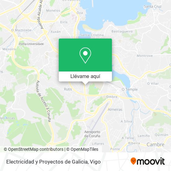 Mapa Electricidad y Proyectos de Galicia