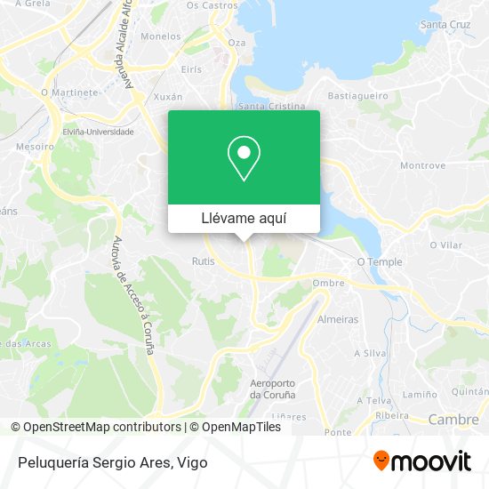 Mapa Peluquería Sergio Ares