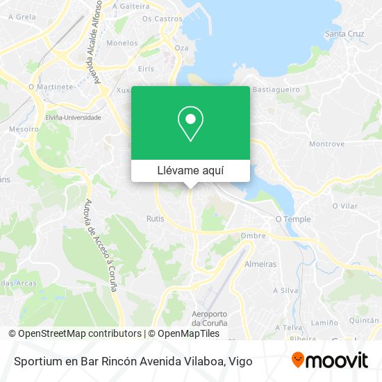 Mapa Sportium en Bar Rincón Avenida Vilaboa