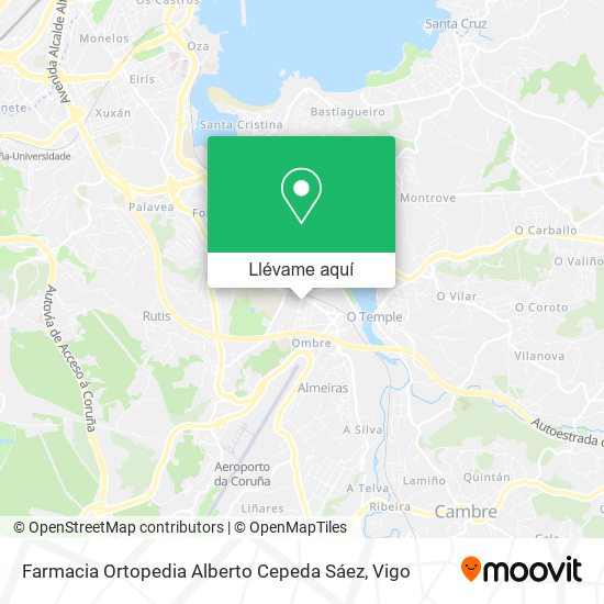 Mapa Farmacia Ortopedia Alberto Cepeda Sáez