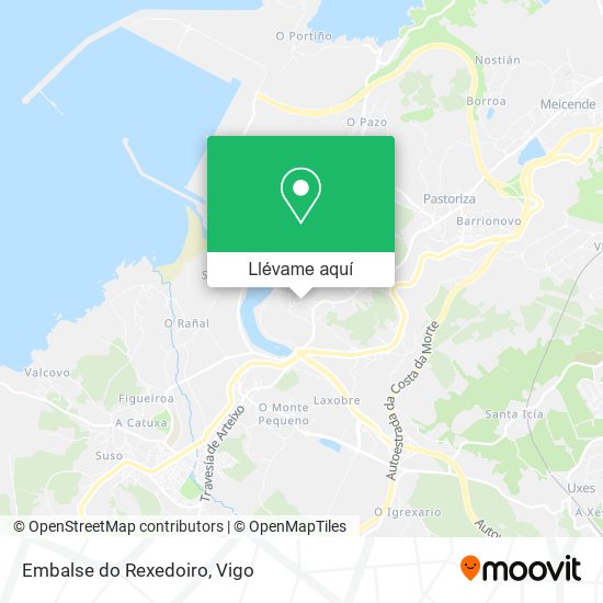 Mapa Embalse do Rexedoiro