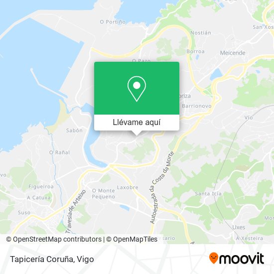 Mapa Tapicería Coruña