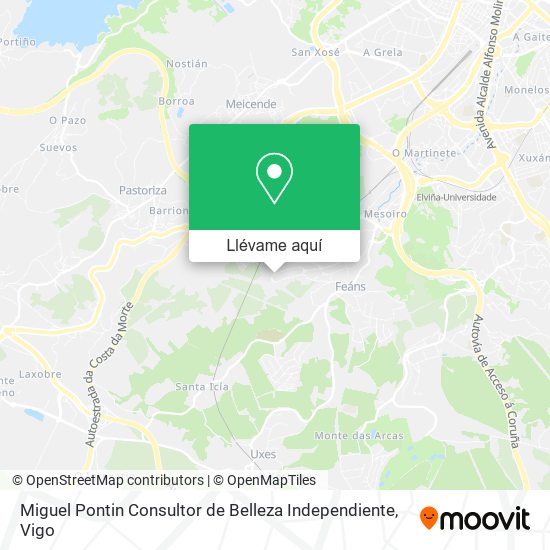 Mapa Miguel Pontin Consultor de Belleza Independiente